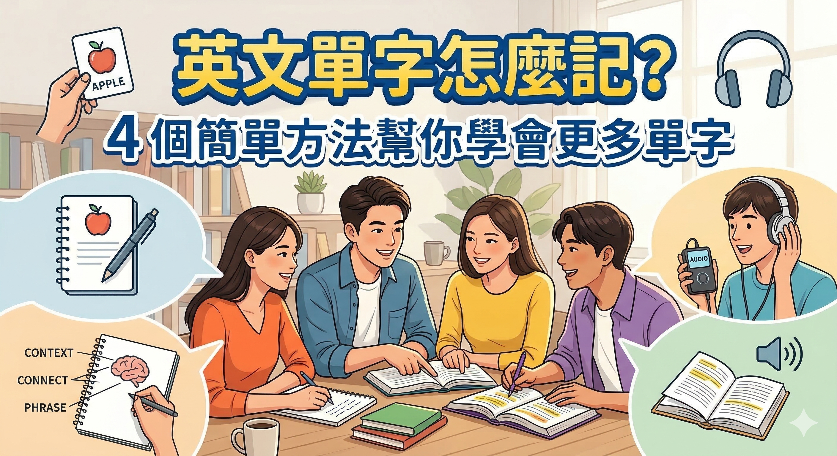 英文單字怎麼記？4 個簡單方法幫你學會更多單字